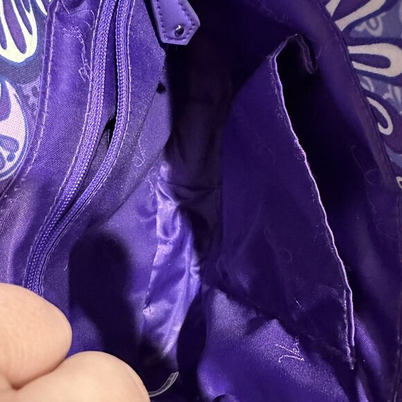 Vera Bradley Slim Saddle Bag - Lilac Tapestry Purple - Picture 8 of 8
